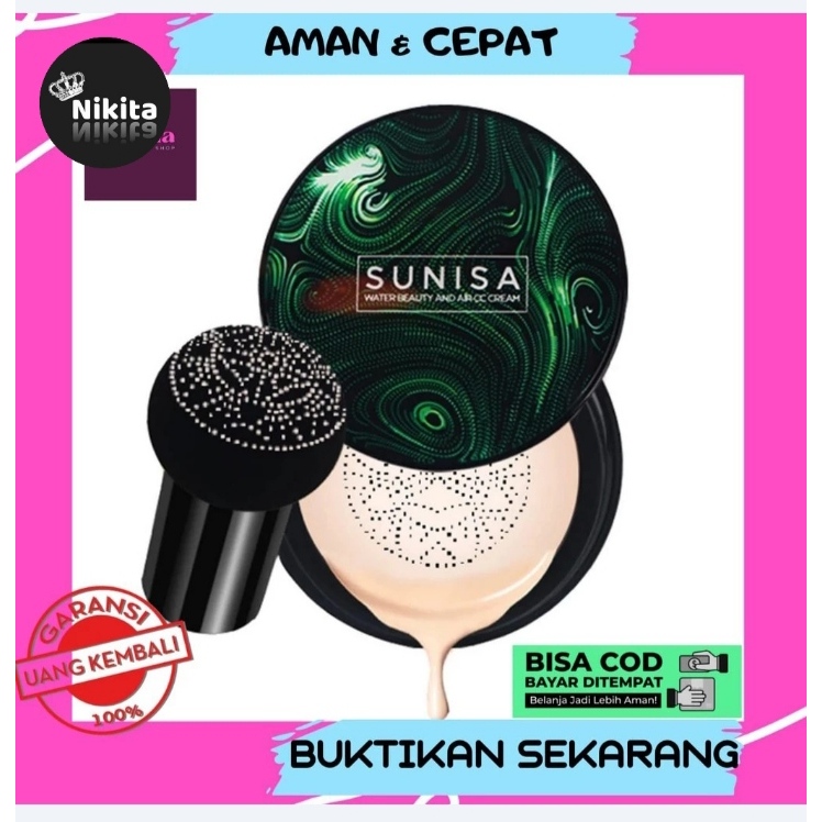 Bedak basah sunisa glowing original anti air  korea asli alas bedak cair glowing sinusa tahan lama b