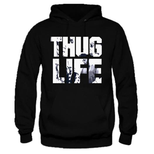 Thug Life Tupac Hoodie Jumper Bahan Cotton Fleece | New Pullover Hoodie 2pac