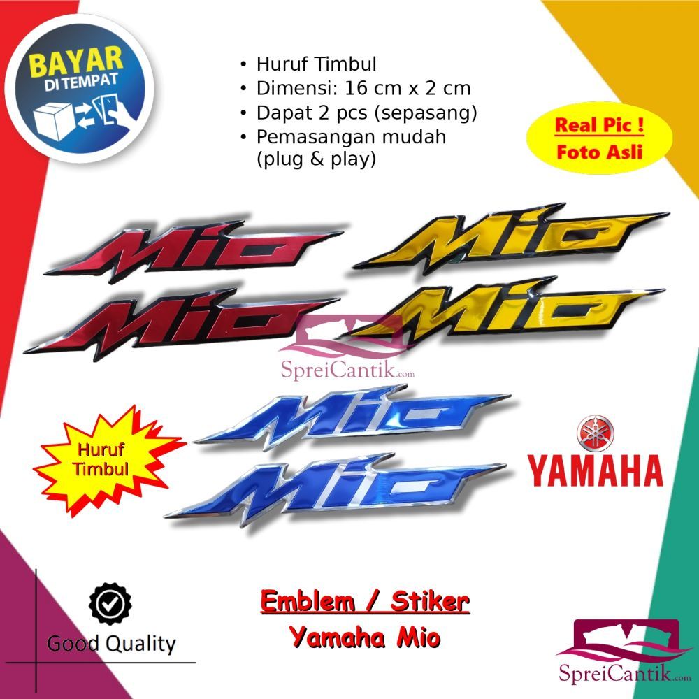 Stiker Motor Yamaha Mio Sporty / Smile / Soul / Soul GT / Mio J / Mio S / Mio Z / Mio M3 / Dsb - Isi