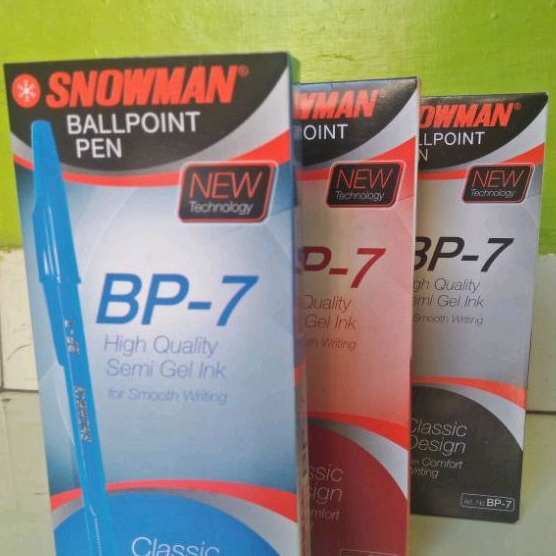 

[ SATUAN ] Pulpen Snowman BP-7 0,7mm