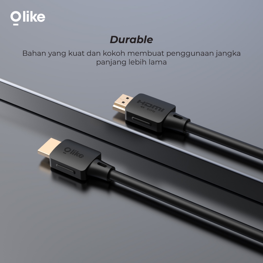 TERMURAH OLIKE HDMI CABLE AH01 AH015 AH02 AH03 AH05 BLACK ORIGINAL KABEL HDMI