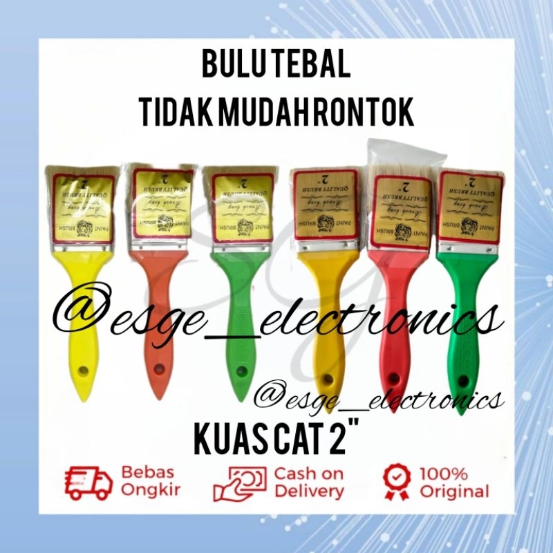 KUAS CAT 2" KUAS CAT DINDING KUAS CAT TEMBOK KUAS CAT JENDELA KUAS DEBU KUAS KECIL KUAS BRUSHKING KU