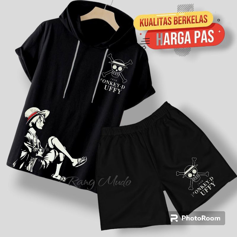 Setelan Hoodie Pria dan Wanita - Atasan Hoodie dan Celana Pendek Bahan Lembut