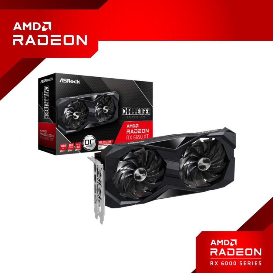 ASROCK RX 6650 XT 8GB CHALLENGER D OC GDDR6 6650XT 8G 128BIT VGA AMD