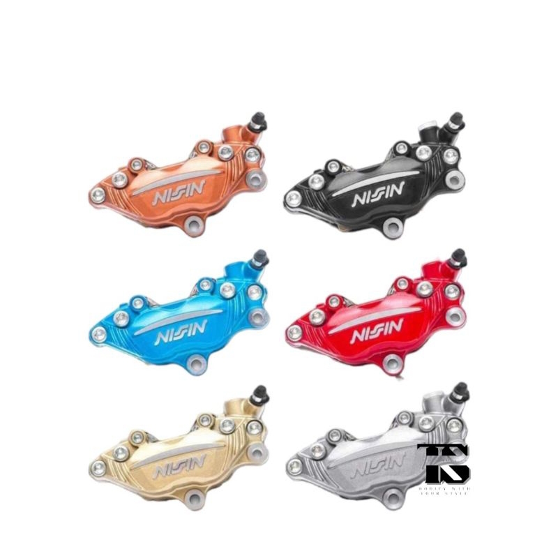 Kaliper 4 Piston Nissin Samurai Nmax / Aerox Depan 4 Piston Nmax Aerox Nissin Samurai