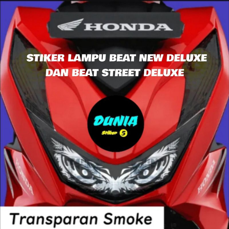 Stiker lampu alis beat new deluxe dan beat street tahun 2020 2023