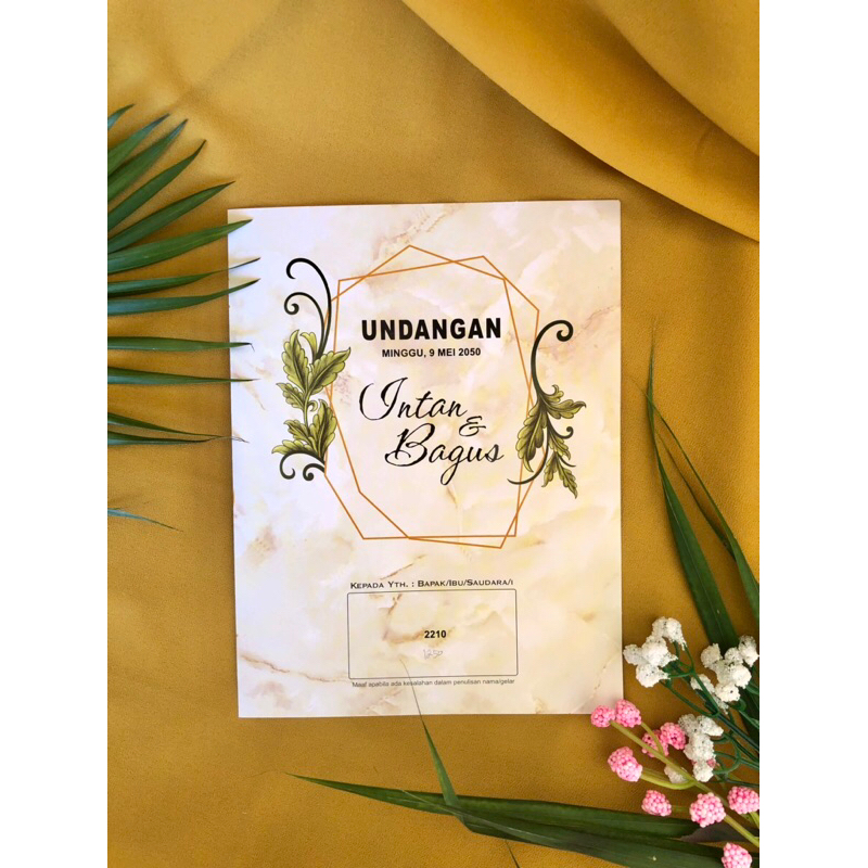Undangan Pernikahan Murah & Cantik - Erba Kode 2210