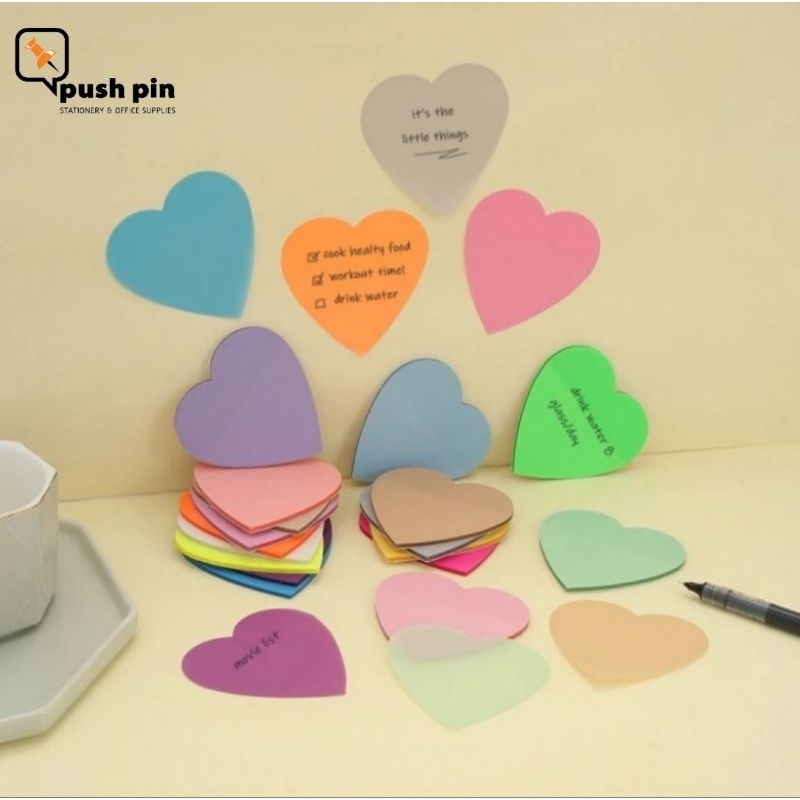 

Heart Shaped sticky notes/Sticky Note Bentuk Hati