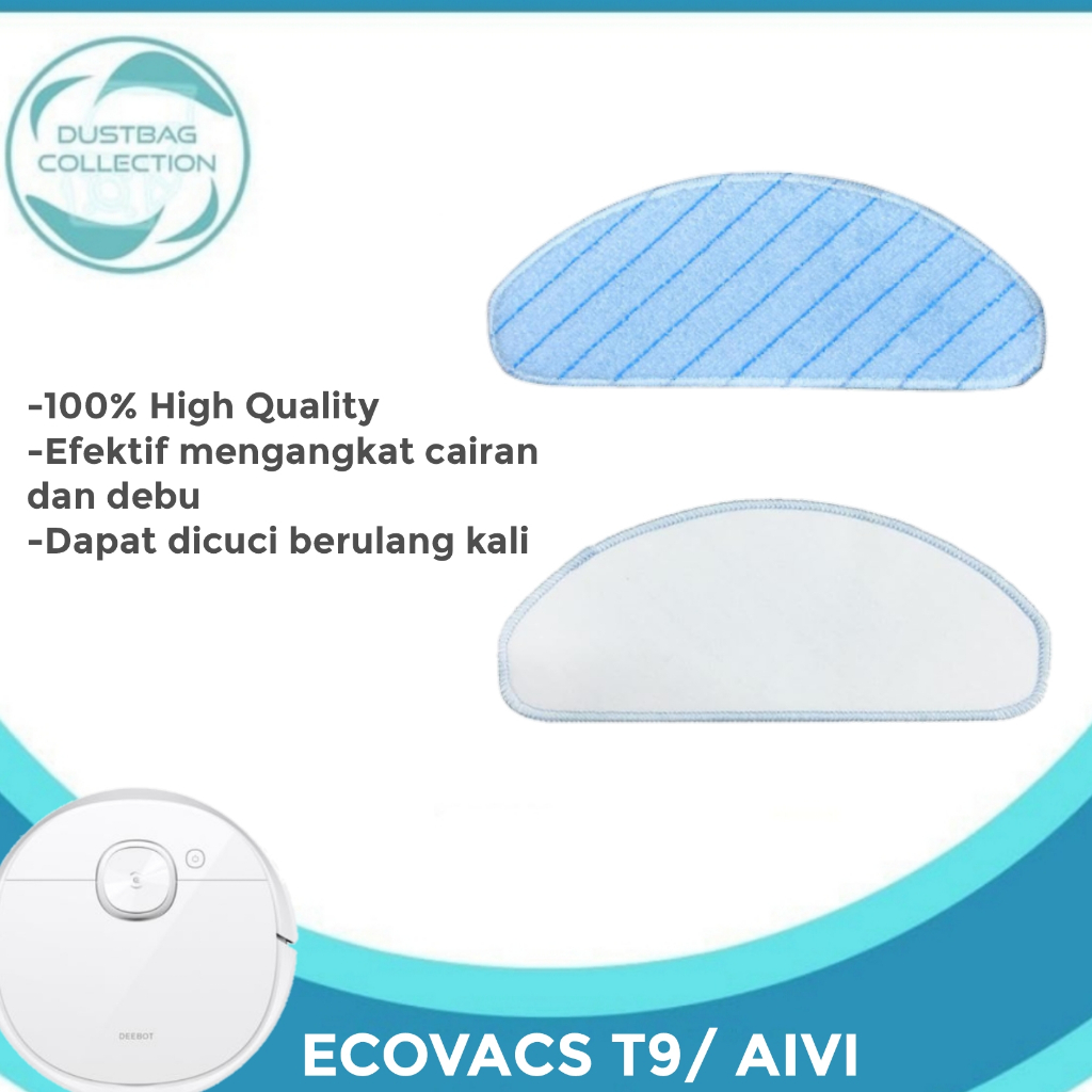 Deebot Ozmo Pro Ecovasc Washable Mopping pad T9 AIVI T8 AIVI