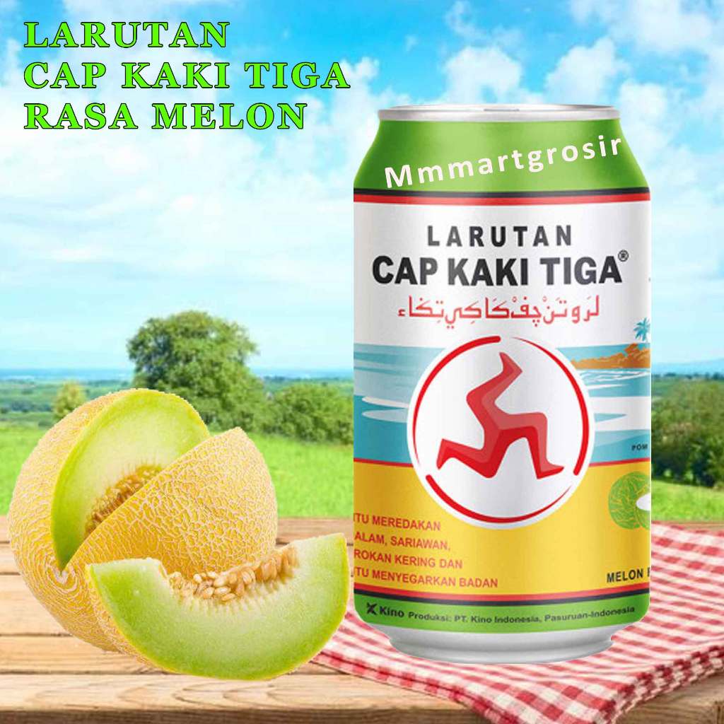 

Larutan Cap Kaki Tiga / Minuman Kemasan Kaleng / Minuman Rasa Melon