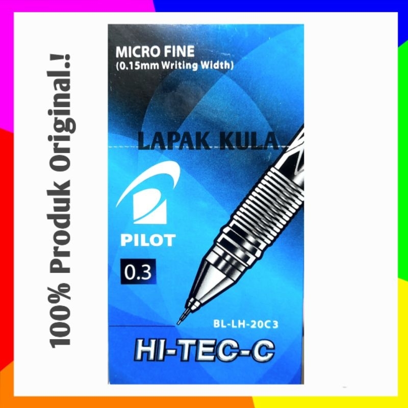

PILOT Hi-Tech 0.3 mm Hi-Tech-C Micro Fine 1 pak isi 12 PCS