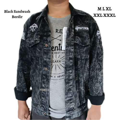 Jaket Jeans Bordir Pria Limited Edition