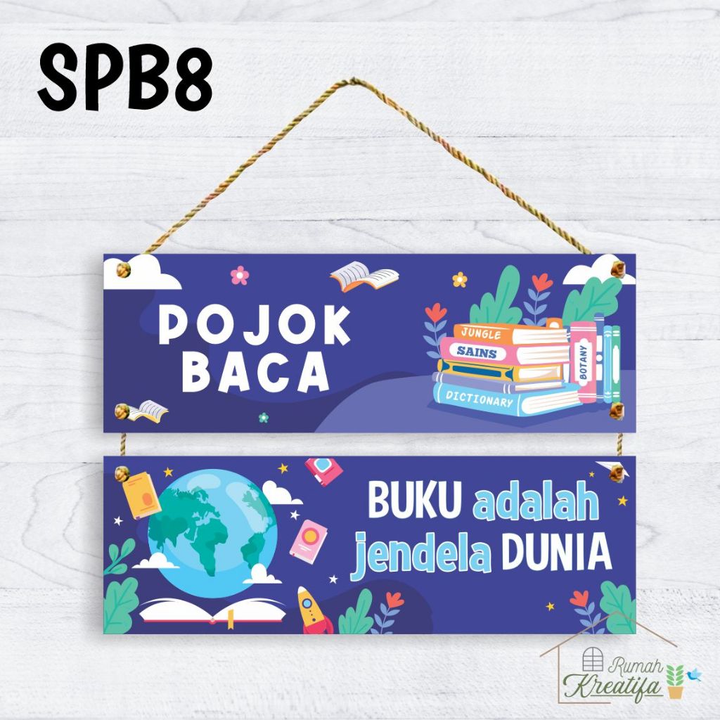 Pojok Baca Hiasan Kelas SD TK SMP | Dekorasi Sekolah Lomba Tugas Menghias Prakarya Reading Corner