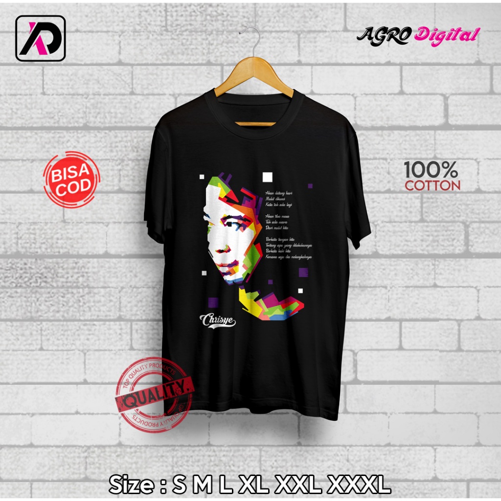 Kaos Custom Chrisye | Kaos Distro (Bisa Desain Sesukamu)
