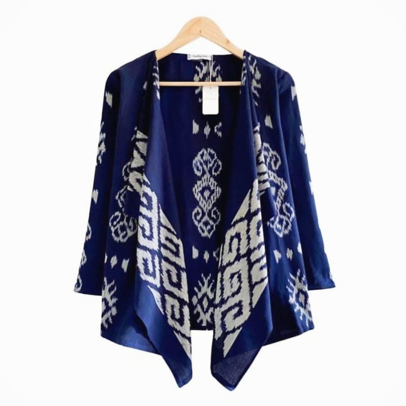 LEENA OUTER TENUN BLANKET / CARDIGAN TENUN / ATASAN BAJU KERJA WANITA / BAJU BATIK KERJA WANITA