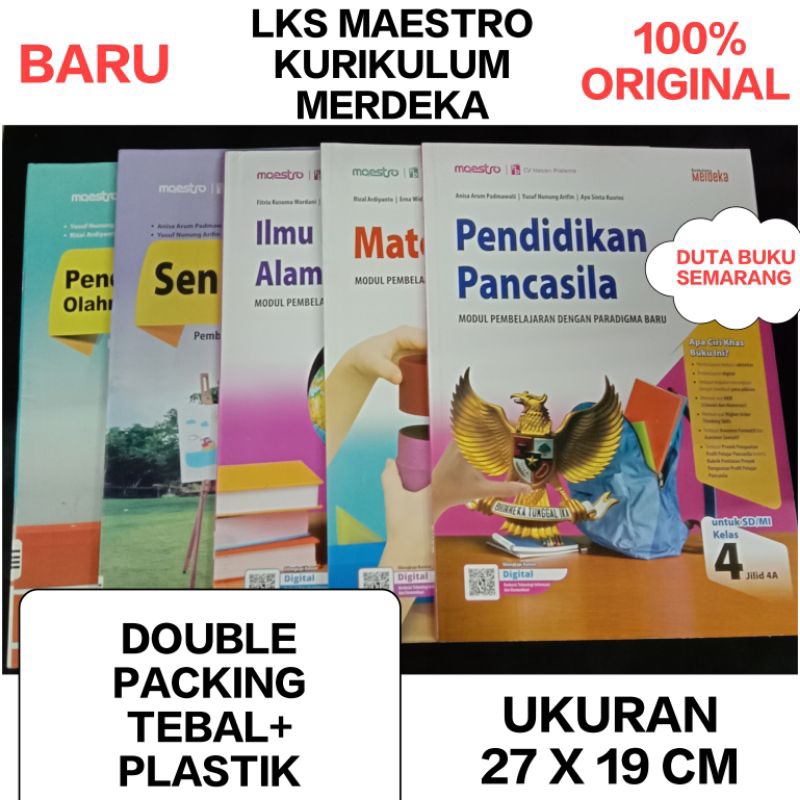 LKS TEMATIK SD - LKS MAESTRO KELAS 4 SD TEMA 1 2 3 4 5 6 7 8 9 SEMESTER 1 & SEMESTER 2 Plus Kurikulu