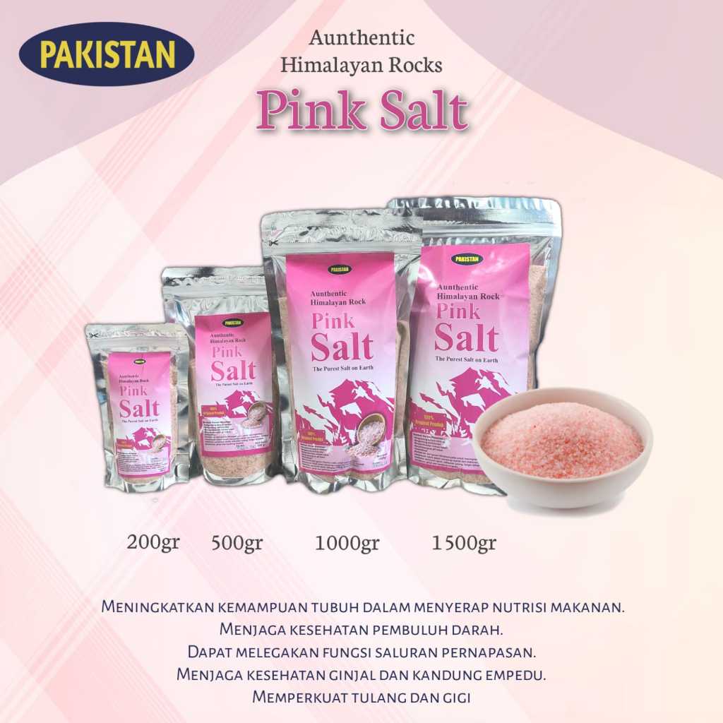 

Garam Himalaya pink salt PakistanPouch Pengganti Garam Dapur Bisa Mengatasi Berbagai macam Penyakit