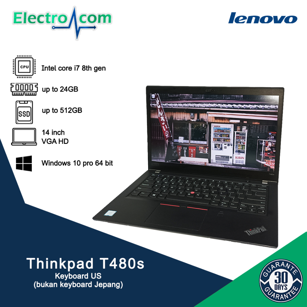 Lenovo Thinkpad T480s & T480 i7 Gen8 Layar 14Inch