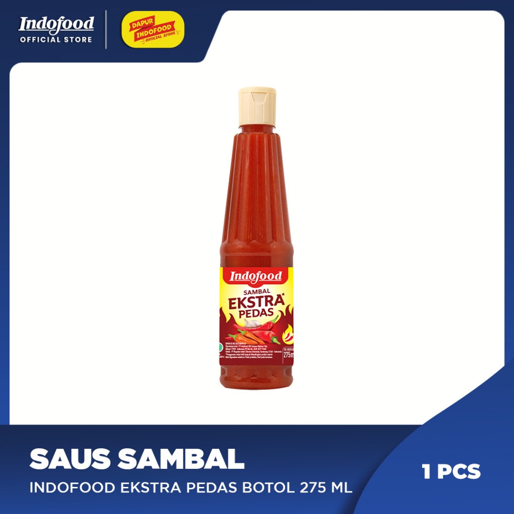 

Sambal Indofood Ekstra Pedas Botol 275 ml