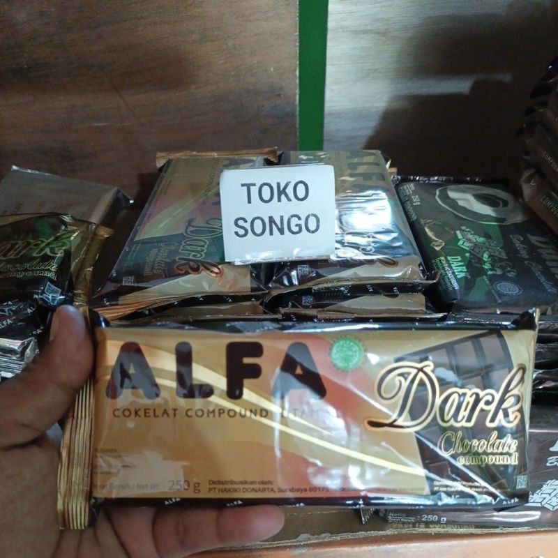 

alfa dark chocolate compound 250gr/coklat alfa 250gr