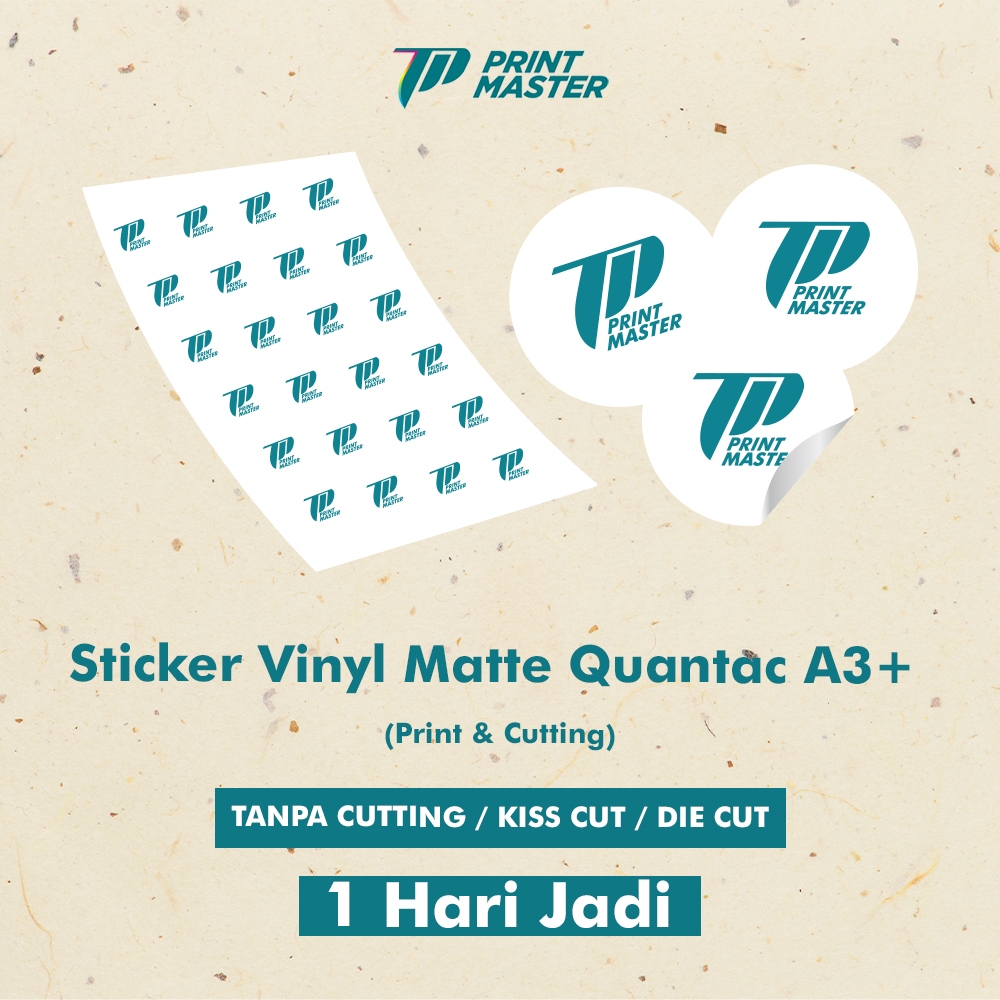 

Cetak Stiker A3+ | Stiker Label | Stiker Vinyl Matte 1 Hari Jadi