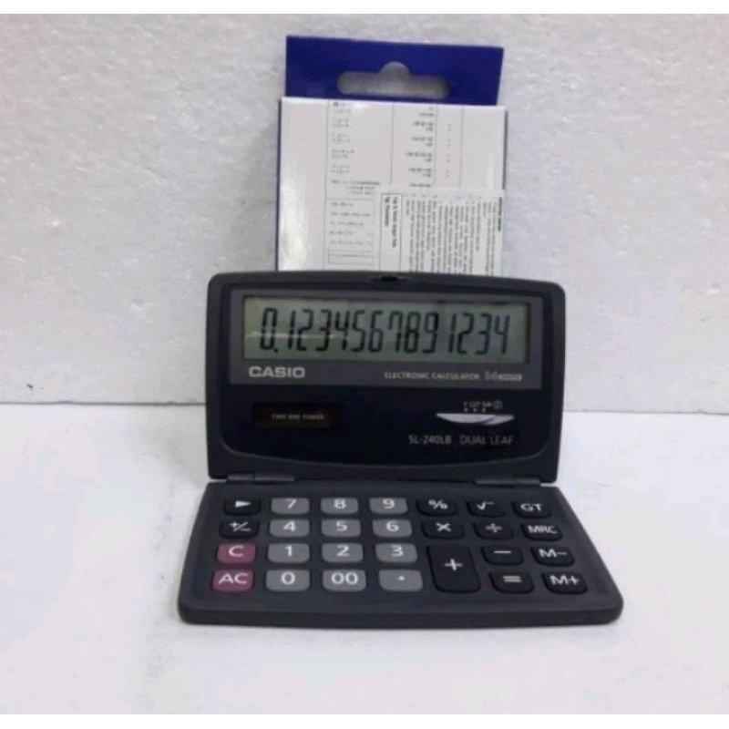 

CALCULATOR CASIO S 240LB KALKULATOR POCKET LIPAT 14 DIGIT