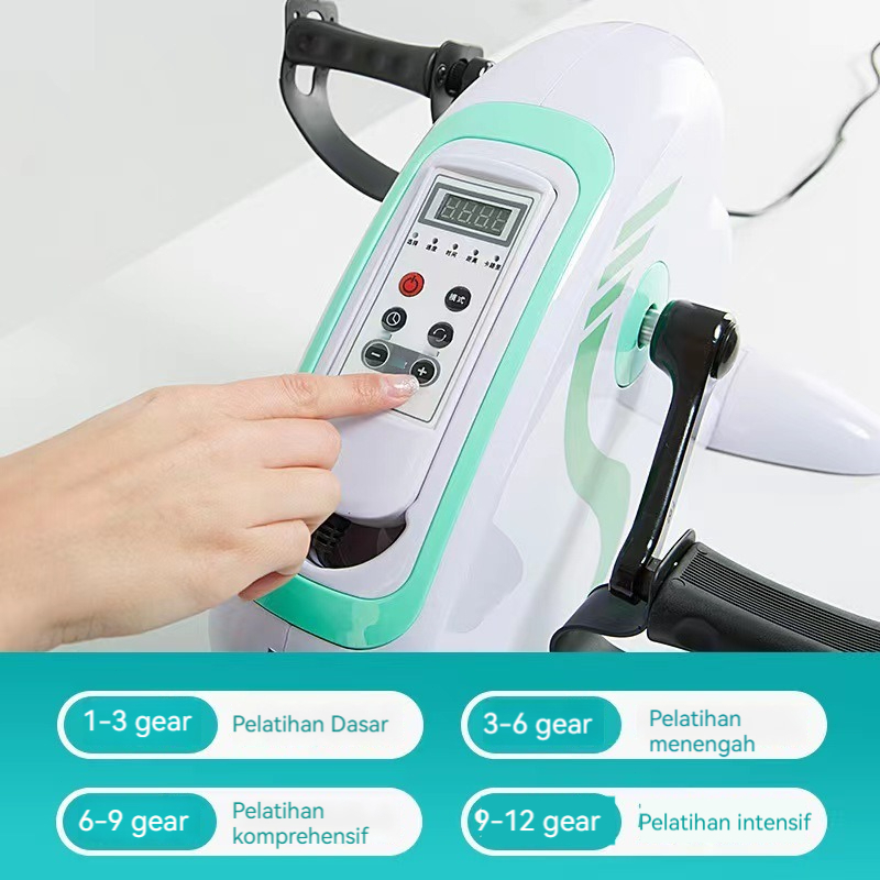 Furni Sepeda Statis Mini Alat Terapi Sepeda Statis Terapi Manula Kesehatan Kaki Tangan Stroke Terapi