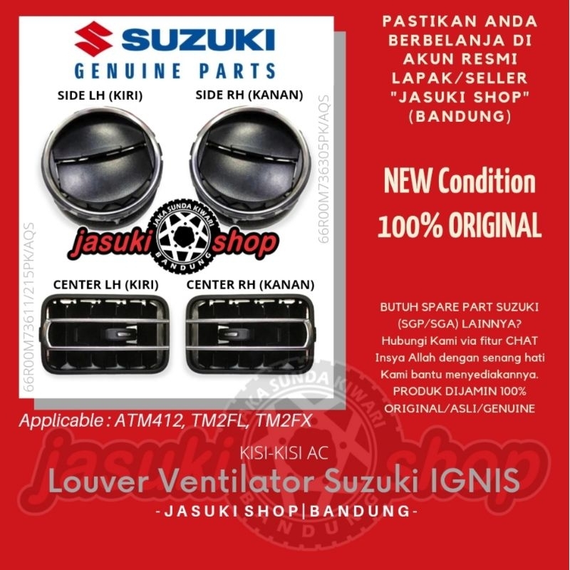 Louver Ventilator Kisi Kisi AC Suzuki Ignis New Ignis GL GX SGP