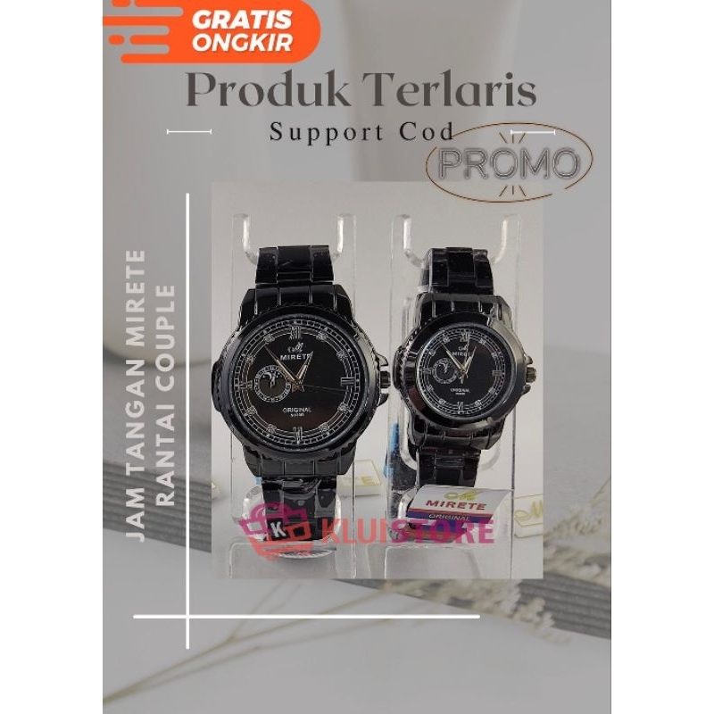 JAM TANGAN RANTAI MIRETE COUPLE JAM TANGAN SO ELEGANT RANTAI MIRETE ORIGINAL