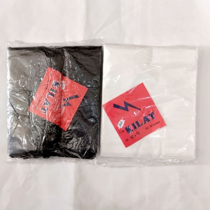 Kresek Kilat 02 x 15 cm / Kantong plastik kecil / kresek kecil 15 / kantongan hitam kecil / kantonga