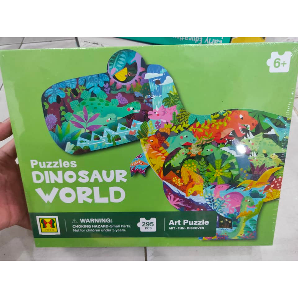 Mainan Puzzle dinosaur world 295 pcs Art Puzzle