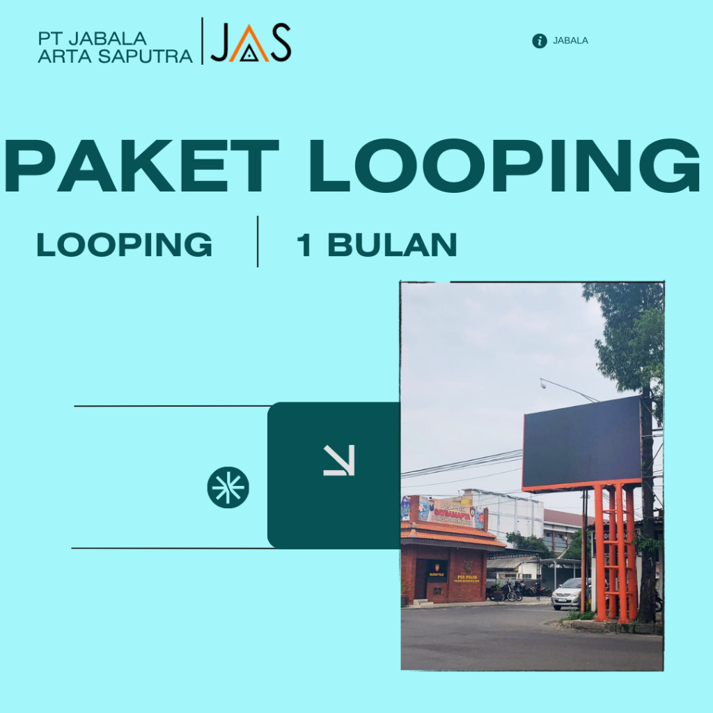 Paket Looping 1 Bulan Iklan Videotron Mojokerto