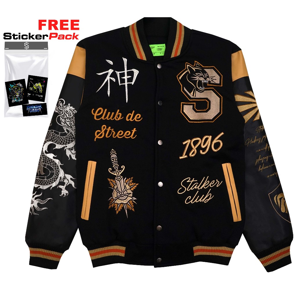 Stalker Jacket Varsity - Daikagu Black Gold