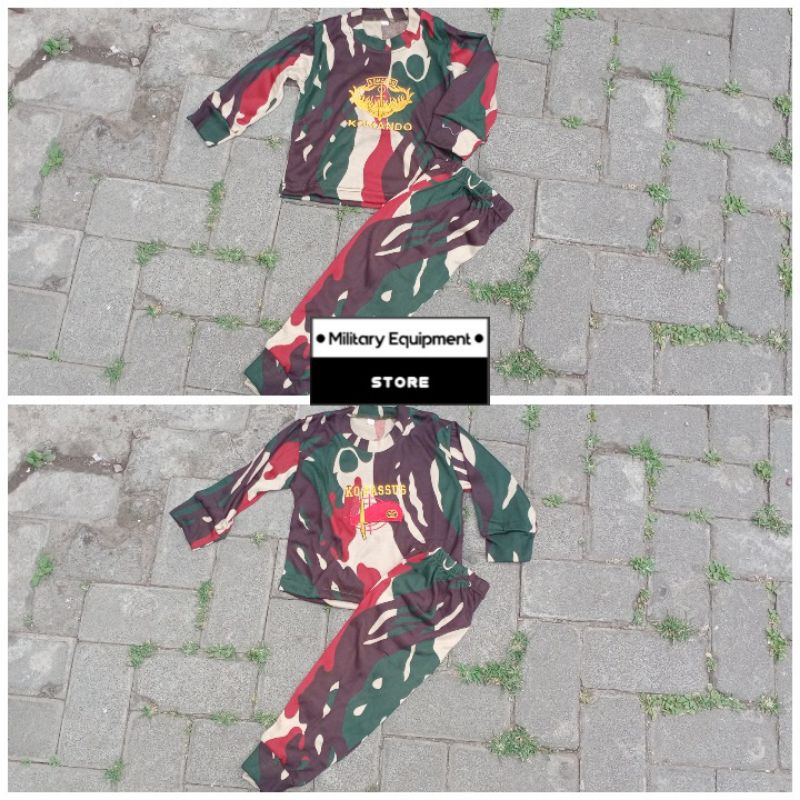STELAN KAOS ANAK LORENG KOPASSUS - BAJU ANAK