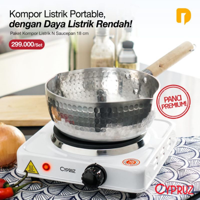 Kompor Listrik Cypruz Kompor Portable 1 Tungku