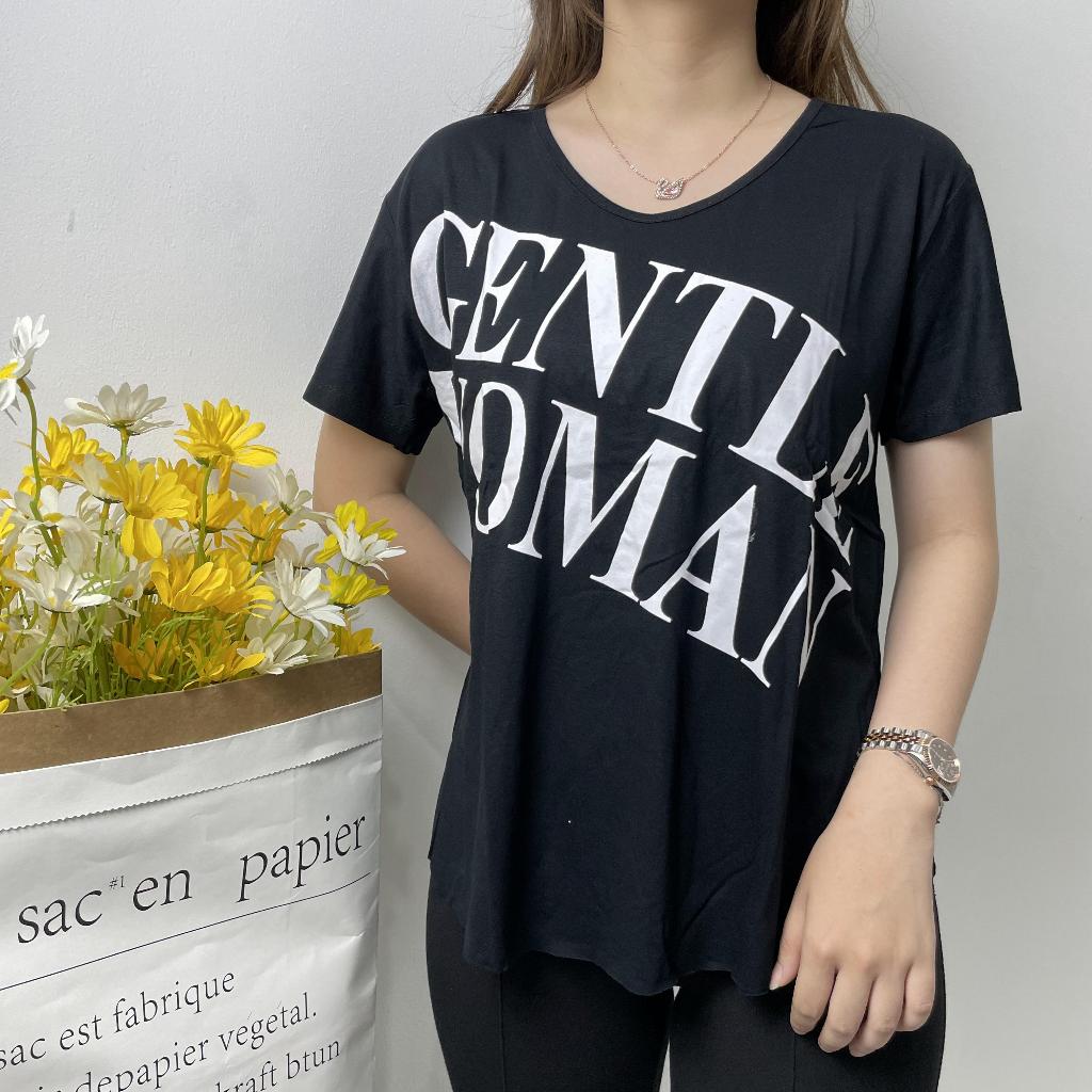 Kaos Oversize Oval Slit Wanita / Kaos Vneck Jumbo Wanita #753