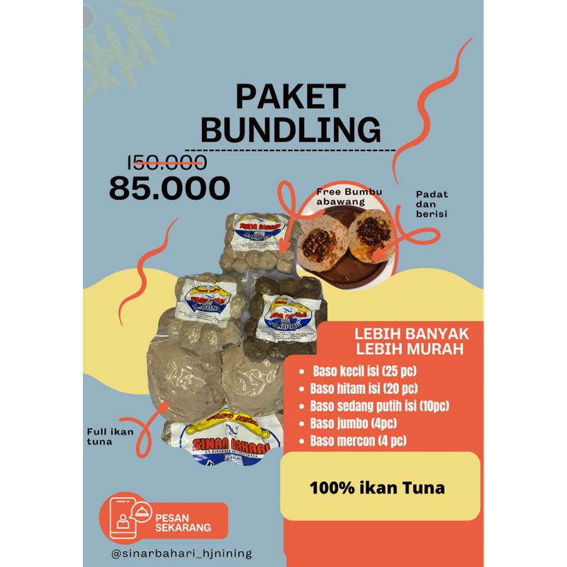 

Promo!! Baso ikan 5 paket