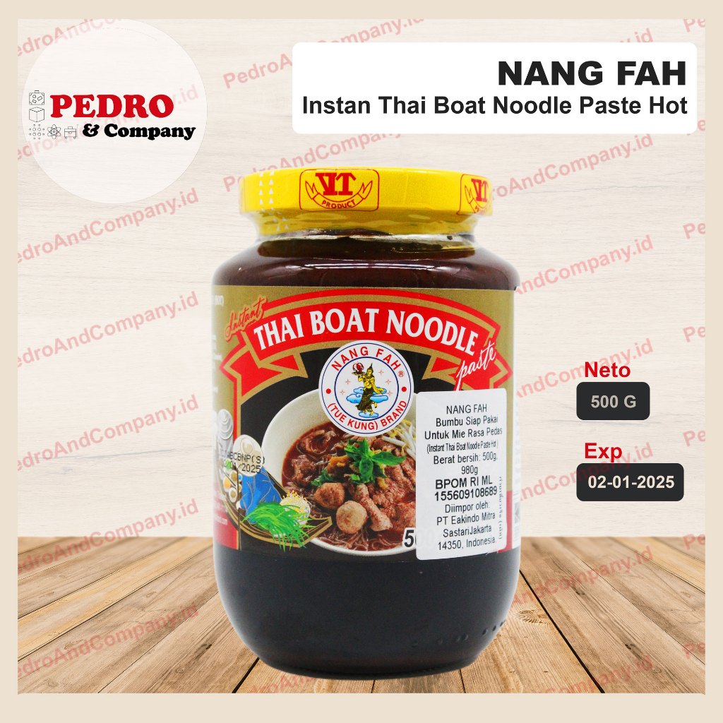 

Nang fah instant thai boat noodle paste hot 500 gram - bumbu siap mi thailand