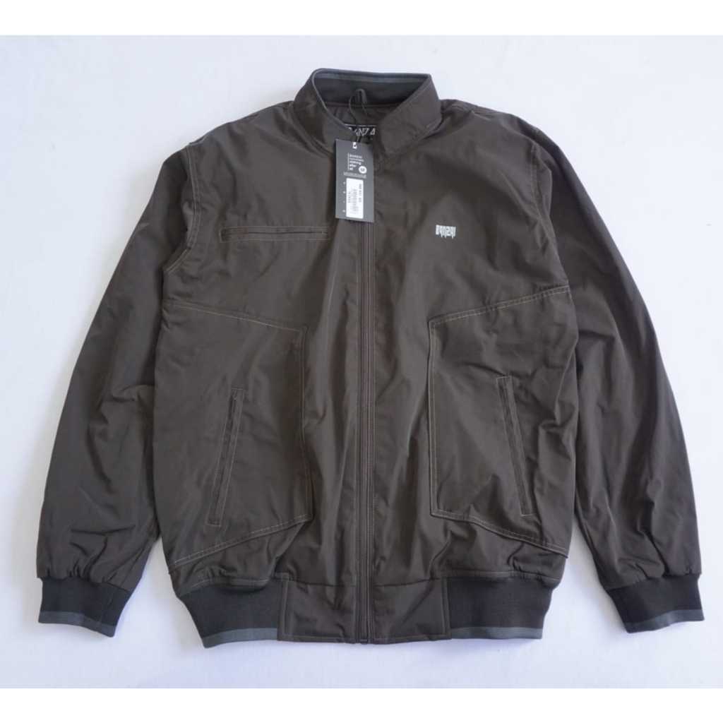 JAKET PRIA BOMBER SIMPLE TASLAN WATERPROOF ORIGINAL ROCKCABLE KUALITAS PREMIUM