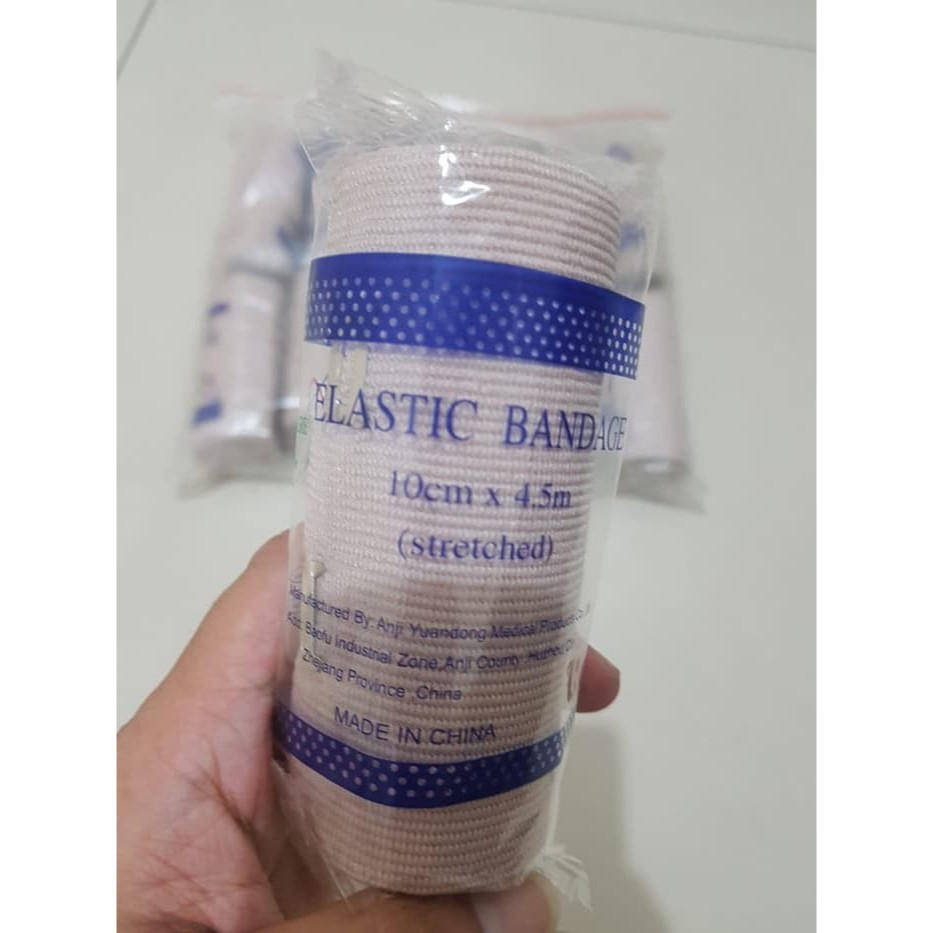 Perban Lutut TanganElastic Bandage 4 Inch Perban Elastis 10 cm x 4.5M