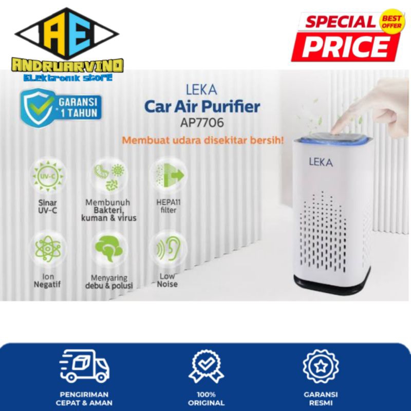 LEKA CAR AIR PURIFIER AP7706 MINI PORTABLE