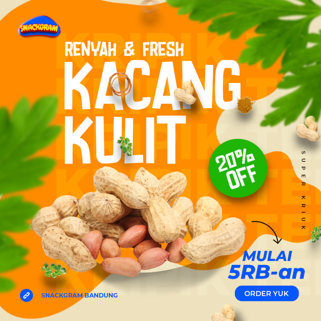 

Kacang Kulit Sangrai 250 gram by Snackgram