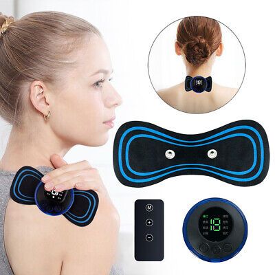 { OMG } Alat pijat Elektrik Tempel Mini Leher Lengan Paha Masagger Alat Pijat Leher / Alat Pijat Elektrik Tempel Terapi Leher Punggung Electric Massager /  Alat Pijat Leher Kaki Elektrik Portable Mini