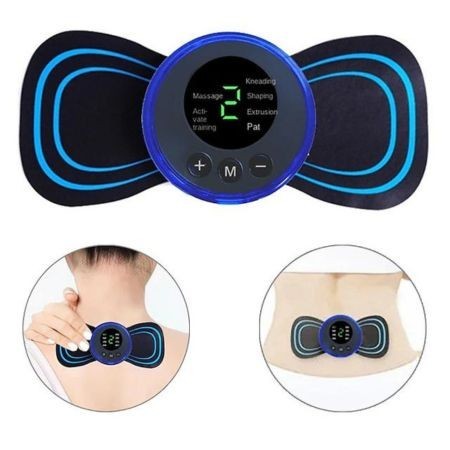 { OMG } Alat pijat Elektrik Tempel Mini Leher Lengan Paha Masagger Alat Pijat Leher / Alat Pijat Elektrik Tempel Terapi Leher Punggung Electric Massager /  Alat Pijat Leher Kaki Elektrik Portable Mini