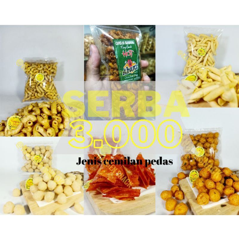 cemilan murah / cemilan 3000 / cemilan asin / cemilan pedas
