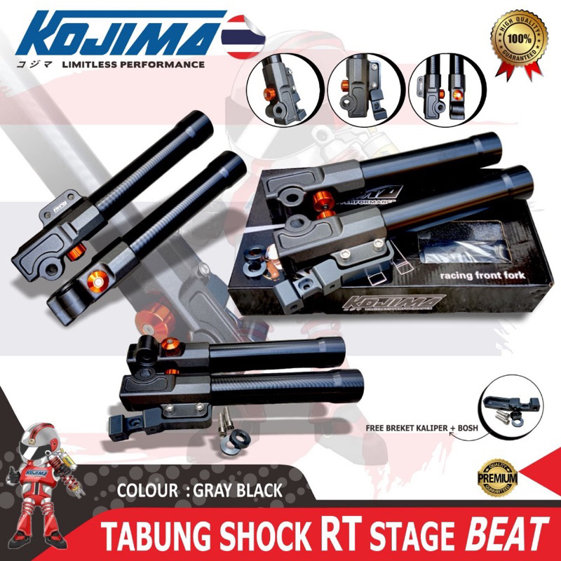 Tabung shock depan RT STAGE jupiter z vega r zr fiz r mx supra 125 kharisma mio vario beat scoopy br