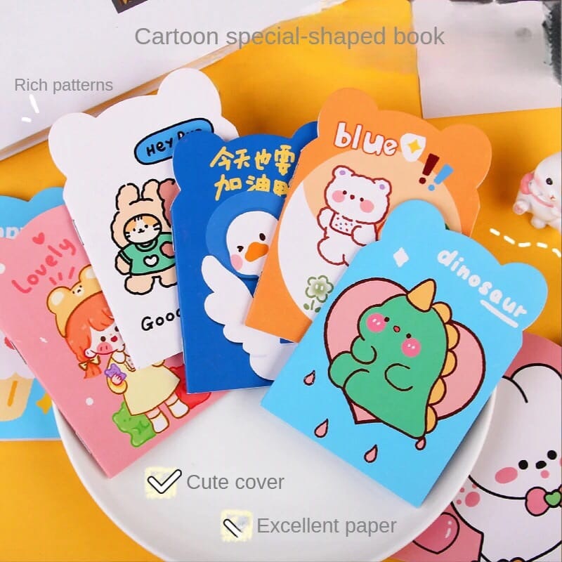 

Buku Tulis Mini Notebook A6 Mini Motif Lucu Bertelinga