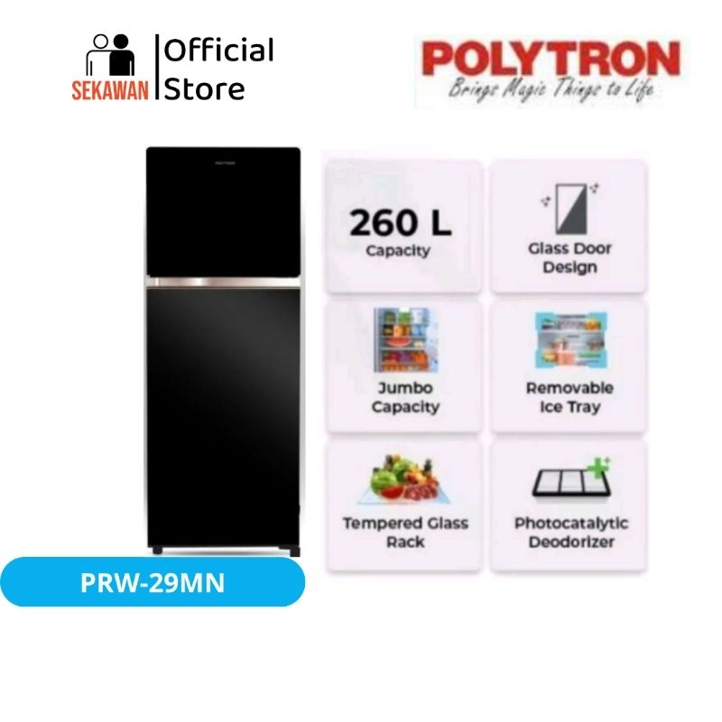 kulkas Polytron 2 pintu PRW-29MN