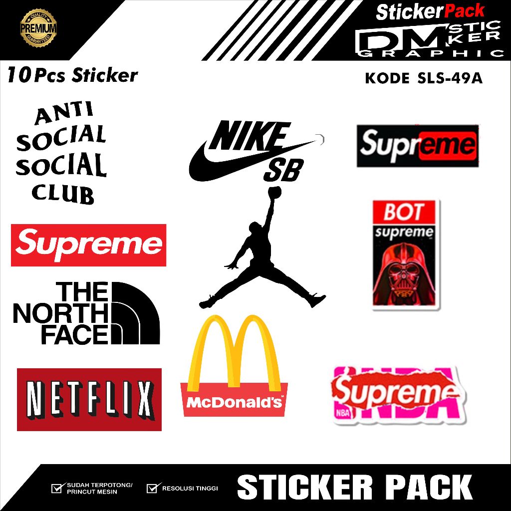 

STICKER PACK ISI 10 PCS 10 RIBUAN KODE SLS-49