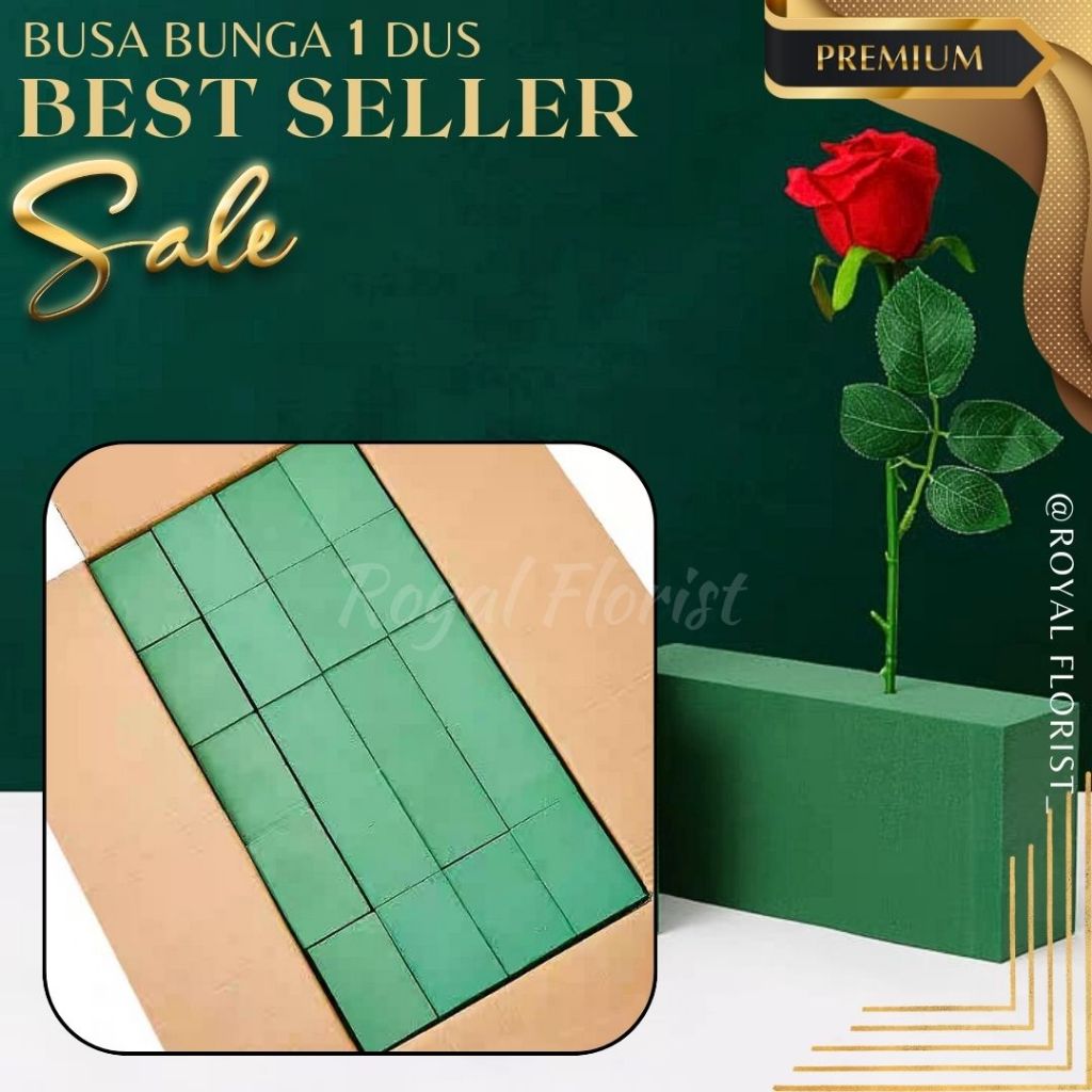 1 DUS Busa Bunga Kering/Basah Untuk Bunga/Floral Foam Busa Kering dan Basah